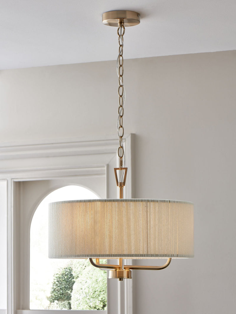 Yale white chandelier 3 light ceiling fixture, imported from the UK