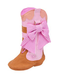 Smiggle pink cowboy boot pencil case wildflower design (British brand)