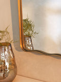 N. Premium gold bathroom wall mirror 60cm x 40cm - British product