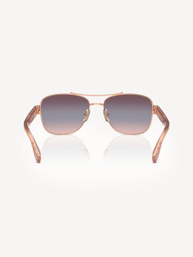 Coach Pink Pilot sunglasses Hc7161, imported from the UK