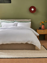 MADE.COM White Cosy Washed Cotton Duvet Cover and Pillowcase Set