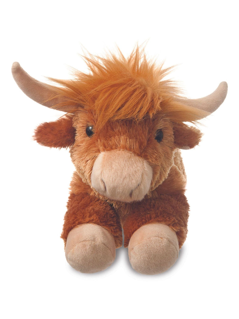 Aurora World Flopsies Highland Cow soft toy 17cm, UK version