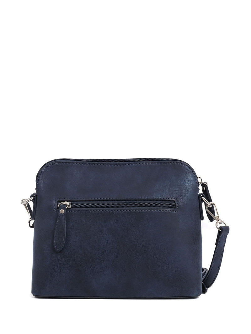 Pavers blue crossbody bag with zip fastening (British brand)