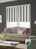 Laura Ashley steel grey Lille stripe roller blind, UK version
