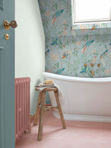 Next Graham & Brown Blue Clavering Birds Noon Sky Wallpaper- Buy online at McGrocer