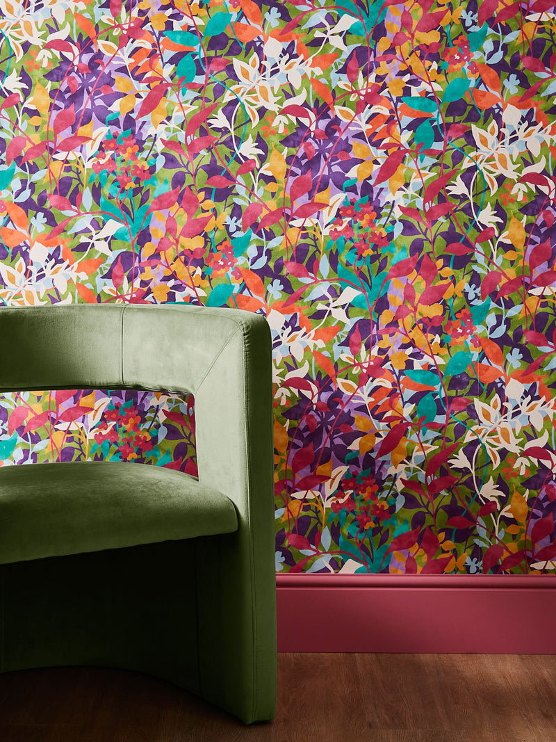 Graham & Brown Brights Fleur A4 wallpaper sample (British brand)