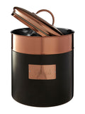Interiors by Premier Black Prescott Copper bread bin 27x21x21cm, UK version