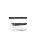 Brabantia Dark Grey Stackable Canisters 2 x 1.5L and 1 x 3.5L - British product