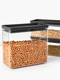 Brabantia Dark Grey Stackable Canisters 2 x 1.5L and 1 x 3.5L - British product