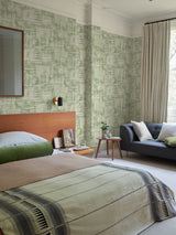 Next Graham & Brown Green Reecho Wallpaper- Buy online at McGrocer