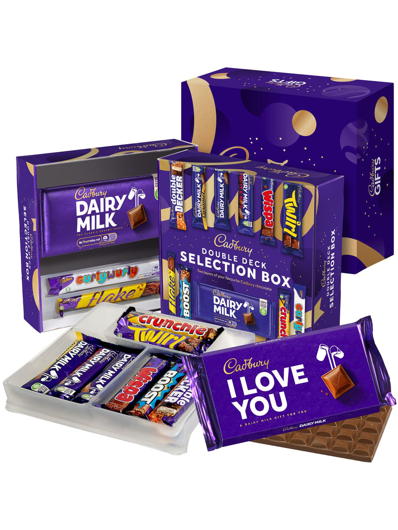 Cadbury Valentines Double Deck chocolate selection box - British product