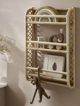 Next Cuddleco Natural Aria Rattan Wave Bookshelf- Buy online at McGrocer