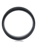 Beaverbrooks Black Platinum and Zirconium Wedding Ring