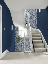 Next Graham & Brown Blue Arcane Garden Wallpaper- Buy online at McGrocer