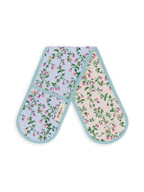 Next Cath Kidston Twin Flowers Purple Double Oven Cotton Gloves- Buy online at McGrocer