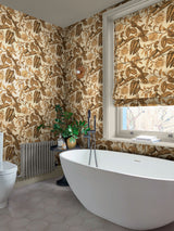 Next Graham & Brown Amhersts Garden Wallpaper Gold- Buy online at McGrocer