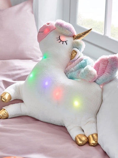 Next White Light Up Unicorn Cushion- Buy online at McGrocer