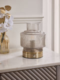 Lipsy brass USB rechargeable table lamp 20cm - British product
