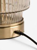 Lipsy brass USB rechargeable table lamp 20cm - British product