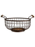 Interiors by Premier bronze vertex powder coated fruit basket 34cm, UK version