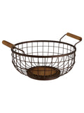 Interiors by Premier bronze vertex powder coated fruit basket 34cm, UK version