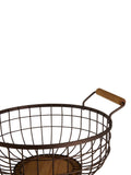 Interiors by Premier bronze vertex powder coated fruit basket 34cm, UK version