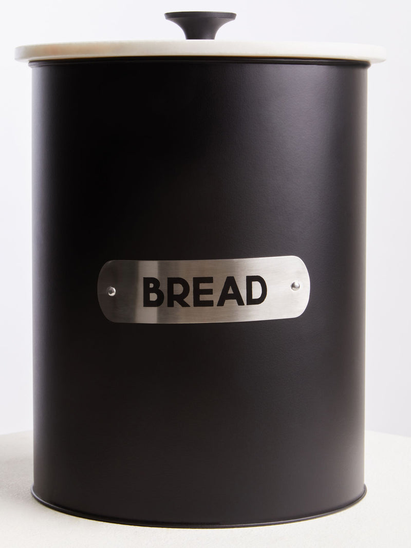 Premier Maison Black Liberty bread bin, imported from the UK