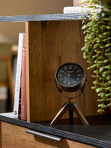 Next Black Vintage Lamp Mantel Clock Decorative Mantel Clock 19cm x 12cm x 12cm- Buy online at McGrocer