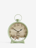 Hamish the Highland Cow natural animal mantel clock, UK version