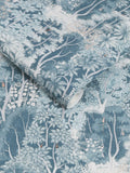 Graham & Brown Blue New Eden Porcelain wallpaper sample (British brand)
