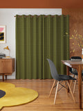 Orla Kiely Olive Green Linear Stem made to measure curtains (British brand)