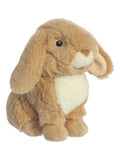 Aurora World lop-eared rabbit tan soft toy 24cm, imported from the UK