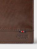 Osprey London brown leather wallet with coin pocket - British product