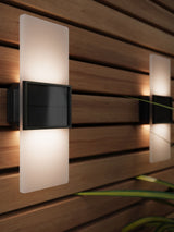 Next SolarCentre White Gemini Outdoor Wall Lights Set of 2- Buy online at McGrocer