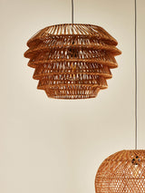 Next Oliver Bonas Natural Cono Rattan Woven Lamp Shade- Buy online at McGrocer