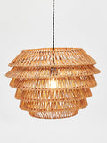Oliver Bonas natural cono rattan woven lampshade 32x46cm, UK version