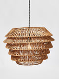 Oliver Bonas natural cono rattan woven lampshade 32x46cm, UK version