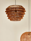 Oliver Bonas natural cono rattan woven lampshade 32x46cm, UK version