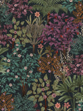 Graham & Brown Jardin Botanico black wallpaper sample, imported from the UK