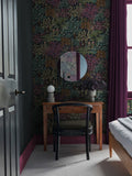 Graham & Brown Jardin Botanico black wallpaper sample, imported from the UK