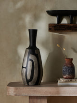 Next French Connection Black Hand Painted Papier Mache Vase 48cm- Buy online at McGrocer