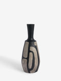French Connection black hand-painted papier mache vase 48cm height - British product