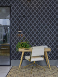 Graham & Brown Greenskeeper Geo wallpaper sample navy - British product