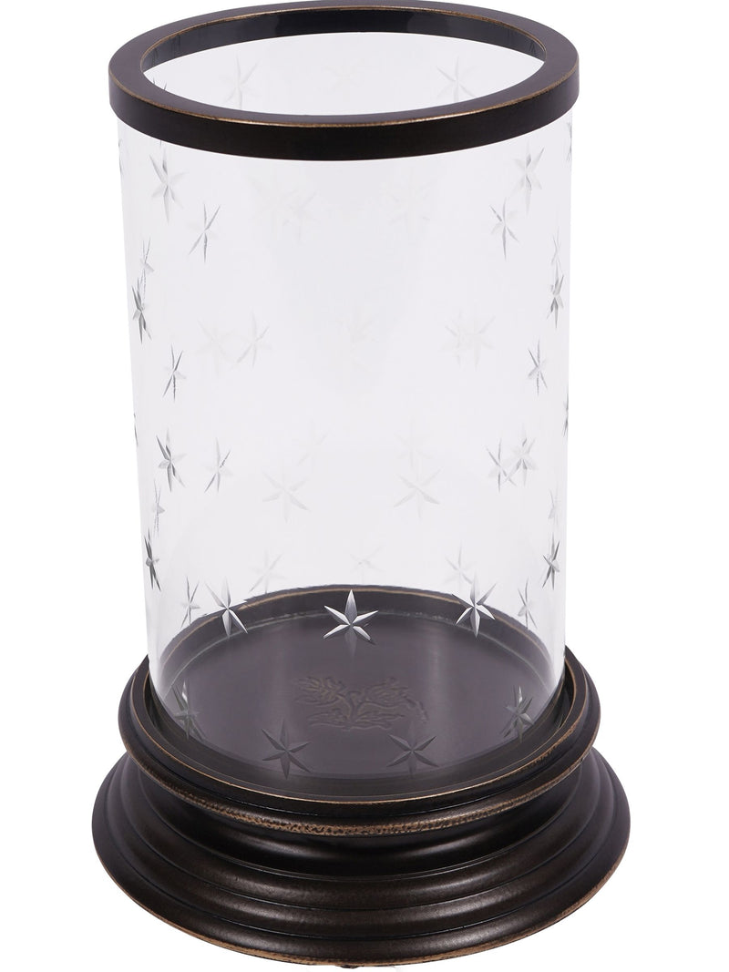 Laura Ashley Cleverton Hurricane Candle Holder Dark Bronze, UK version