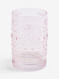 Pink Heart Pressed Tumbler Glasses Set of 2 (British brand)