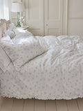 Shabby Chic Rosabelle blue print duvet cover and pillowcase set (British brand)