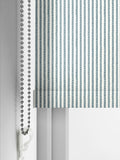 Sophie Allport blue Stamford Stripe roller blind (British brand)