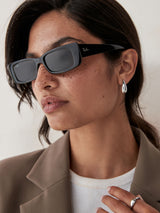 Next Ray-Ban Black Teru RB4425 Rectangle Sunglasses- Buy online at McGrocer