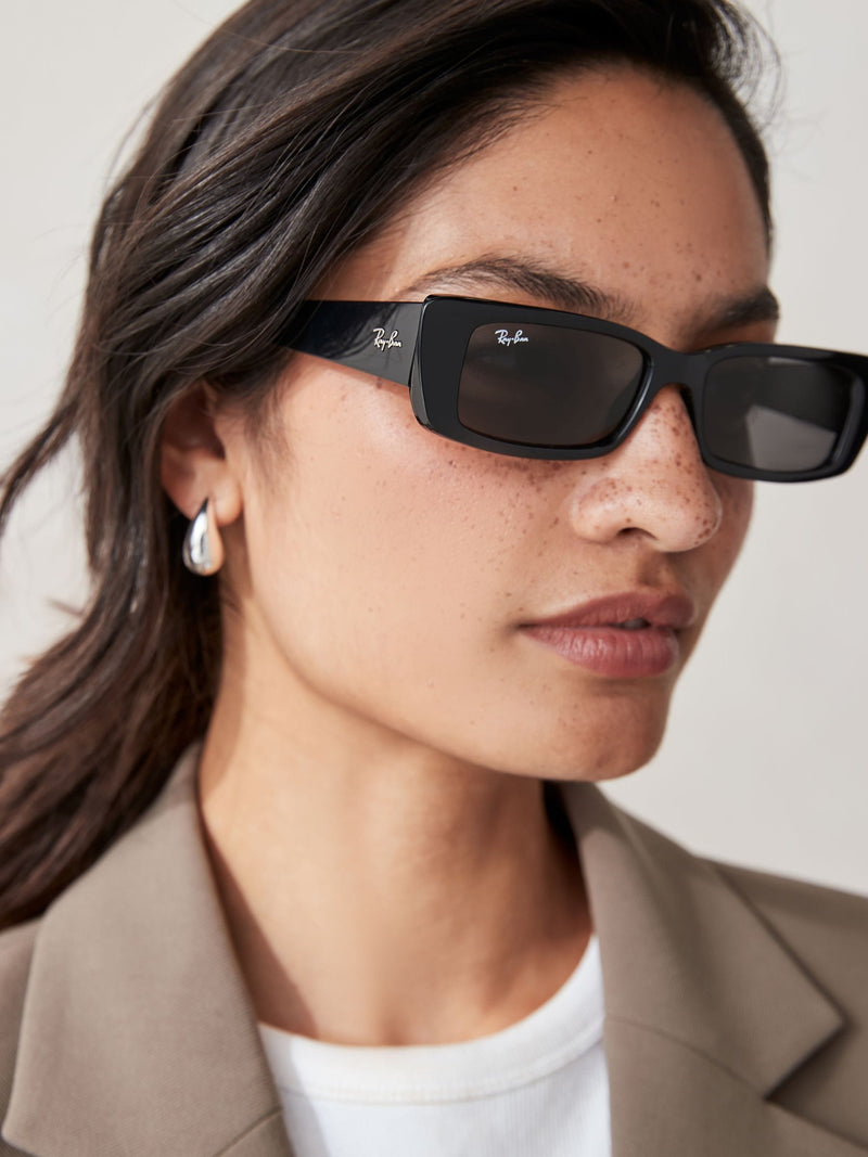 Ray-Ban Black Teru RB4425 rectangle sunglasses - British product