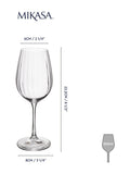 Mikasa Treviso crystal wine glasses set of 4 350ml, imported from the UK